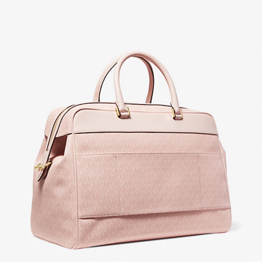 Michael Kors Travel Large Duffle/Weekender Bag With Trolley Sleeve ( pink) - Picture 5 of 9